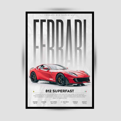 Ferrari 812 Superfast Premium Duvar Koleksiyonu