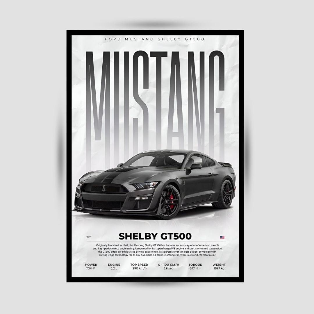 Mustang Shelby GT500 Premium Duvar Koleksiyonu