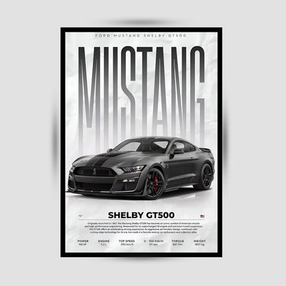 Mustang Shelby GT500 Premium Duvar Koleksiyonu