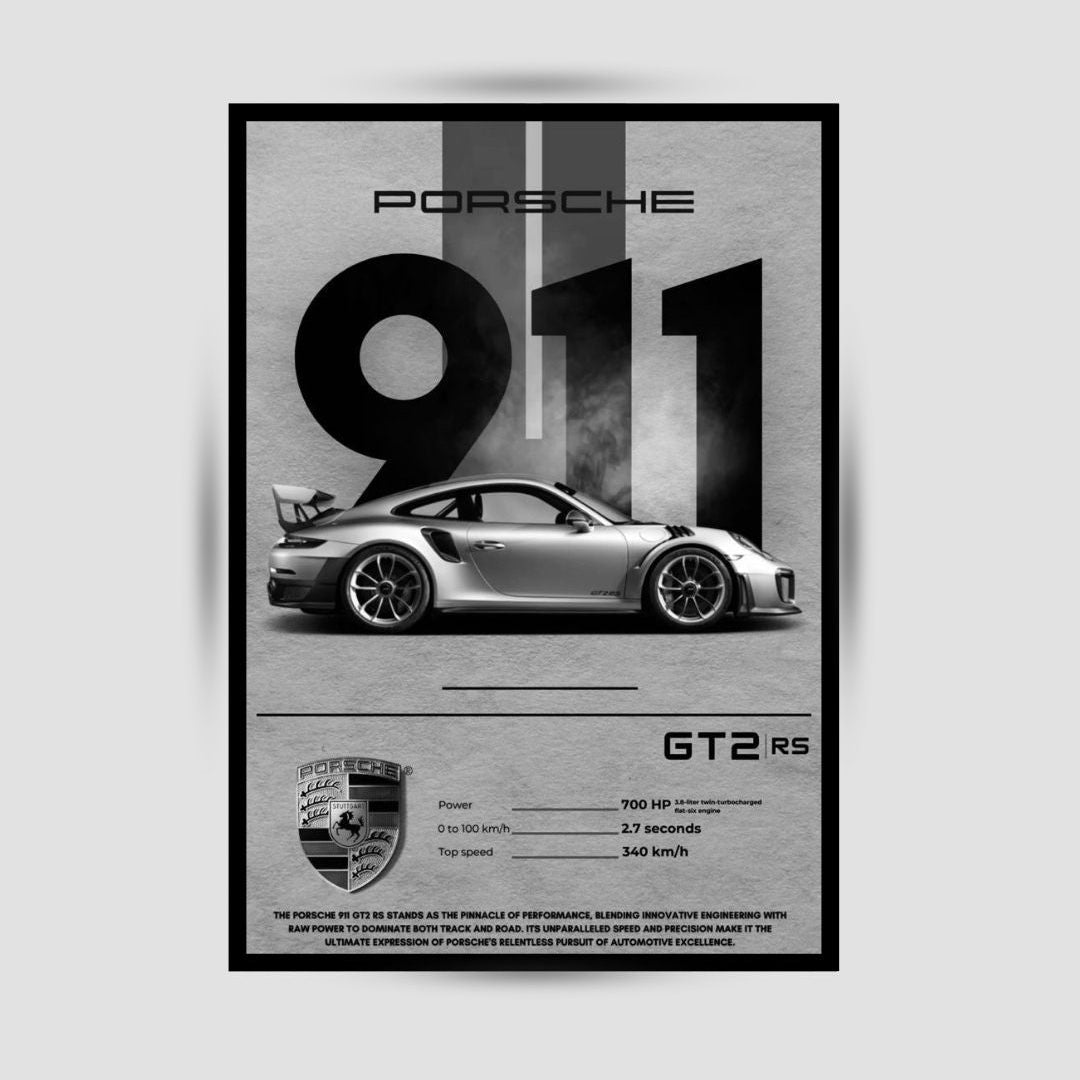 Porsche 911 GT2 RS Premium Duvar Koleksiyonu