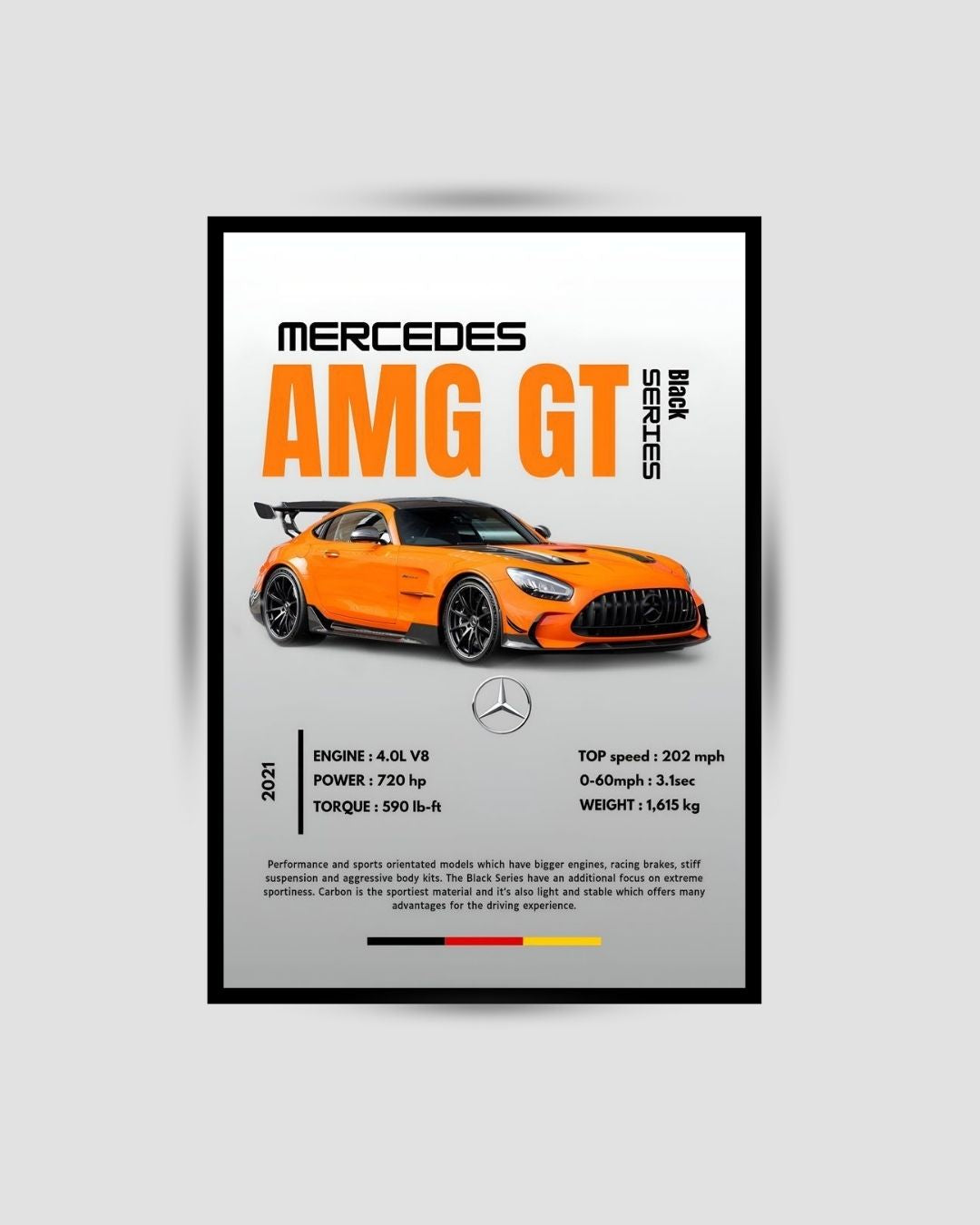 Mercedes-AMG Black Series Premium Duvar Koleksiyonu