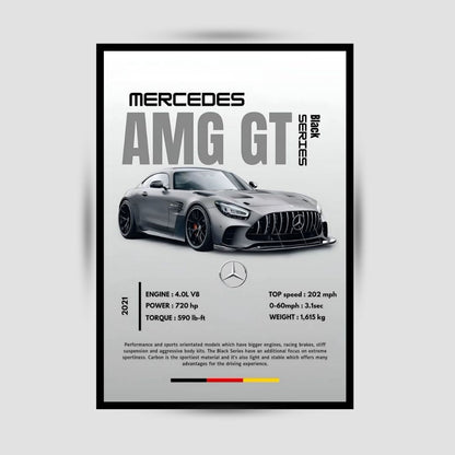 Mercedes-AMG GT Black Series Premium Duvar Koleksiyonu