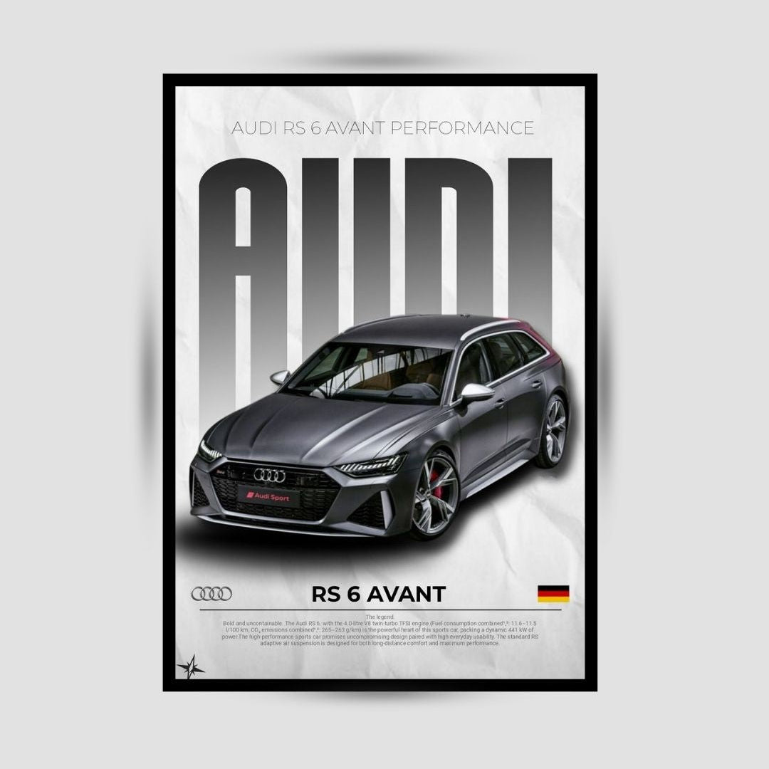 Audi RS6 Avant Premium Duvar Koleksiyonu
