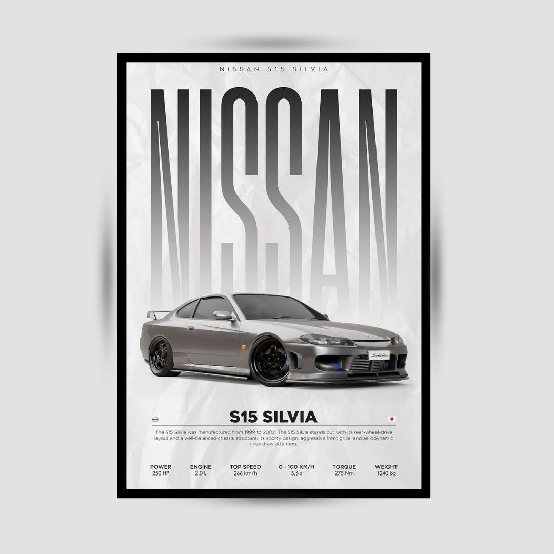 Nissan Silvia S15 Premium Duvar Koleksiyonu