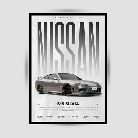 Nissan Silvia S15 Premium Duvar Koleksiyonu
