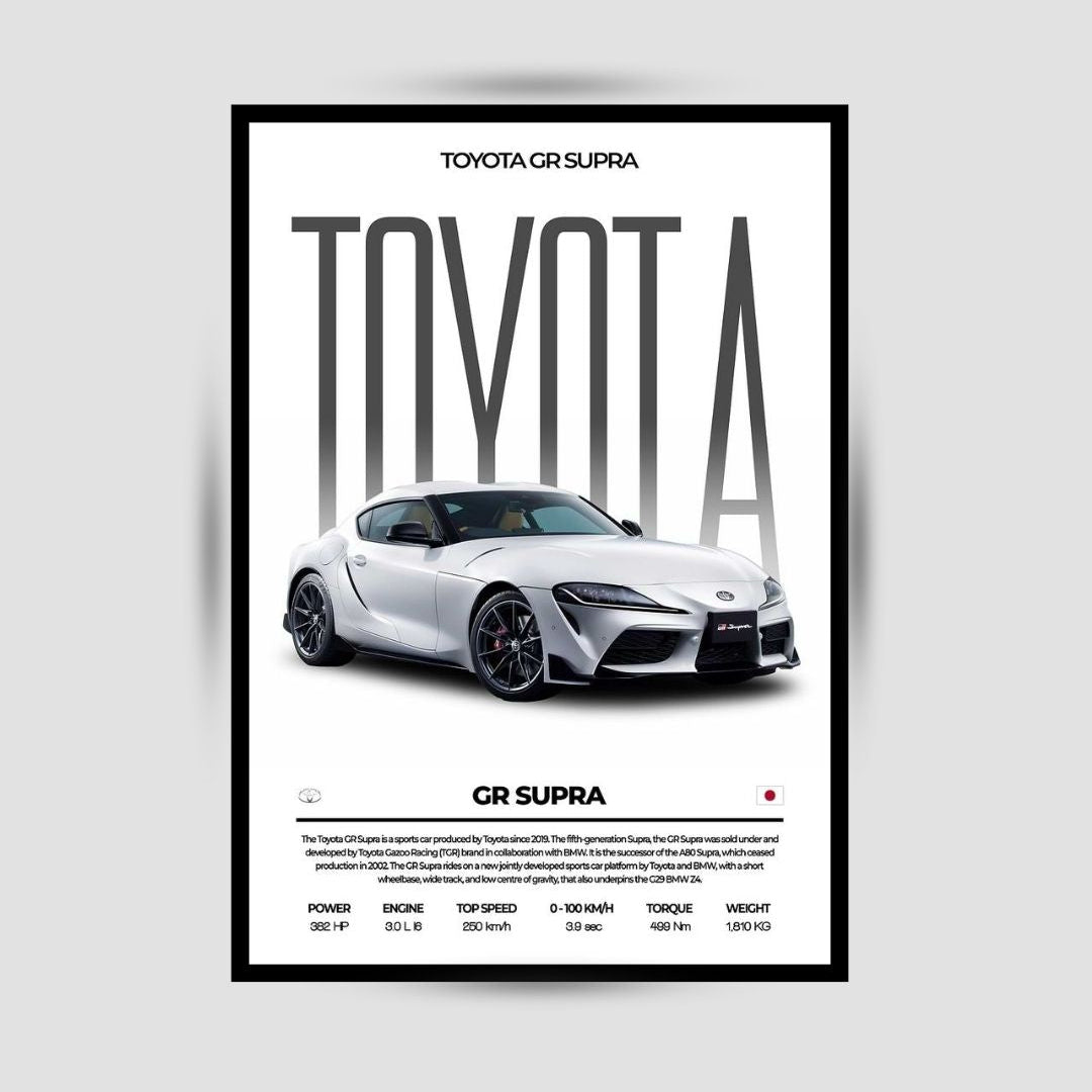 Toyota GR Supra Premium Duvar Koleksiyonu