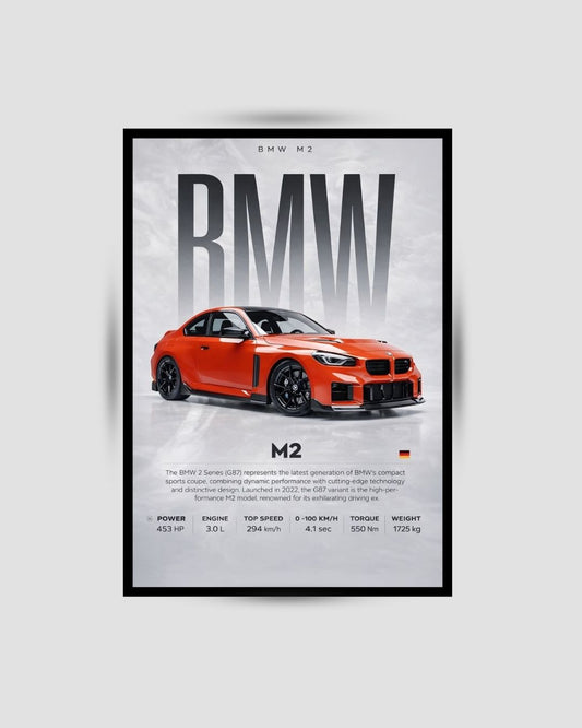 BMW M2 Premium Duvar Koleksiyonu