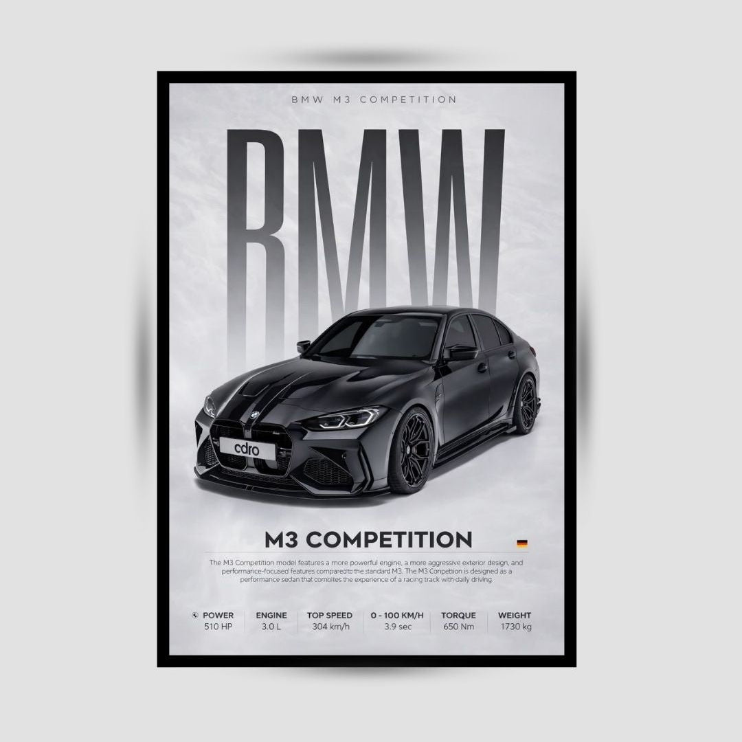 BMW M3 Competition Premium Duvar Koleksiyonu