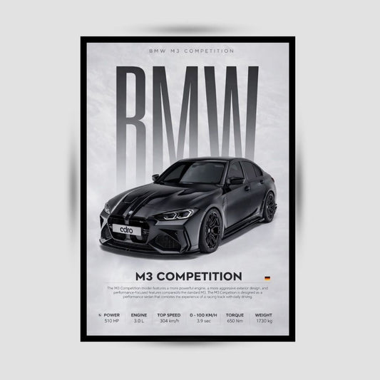 BMW M3 Competition Premium Duvar Koleksiyonu