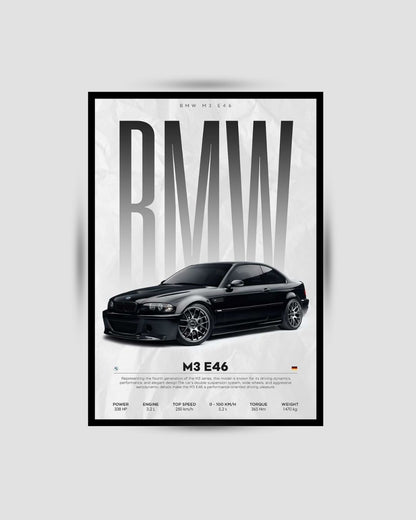 BMW M3 E46 Premium Duvar Koleksiyonu 2