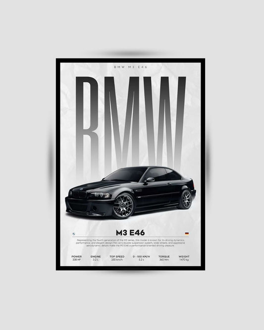BMW M3 E46 Premium Duvar Koleksiyonu 2