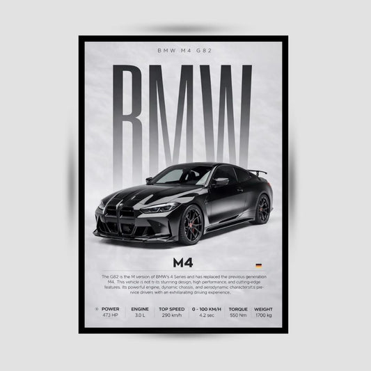 BMW M4 G82 Premium Duvar Koleksiyonu