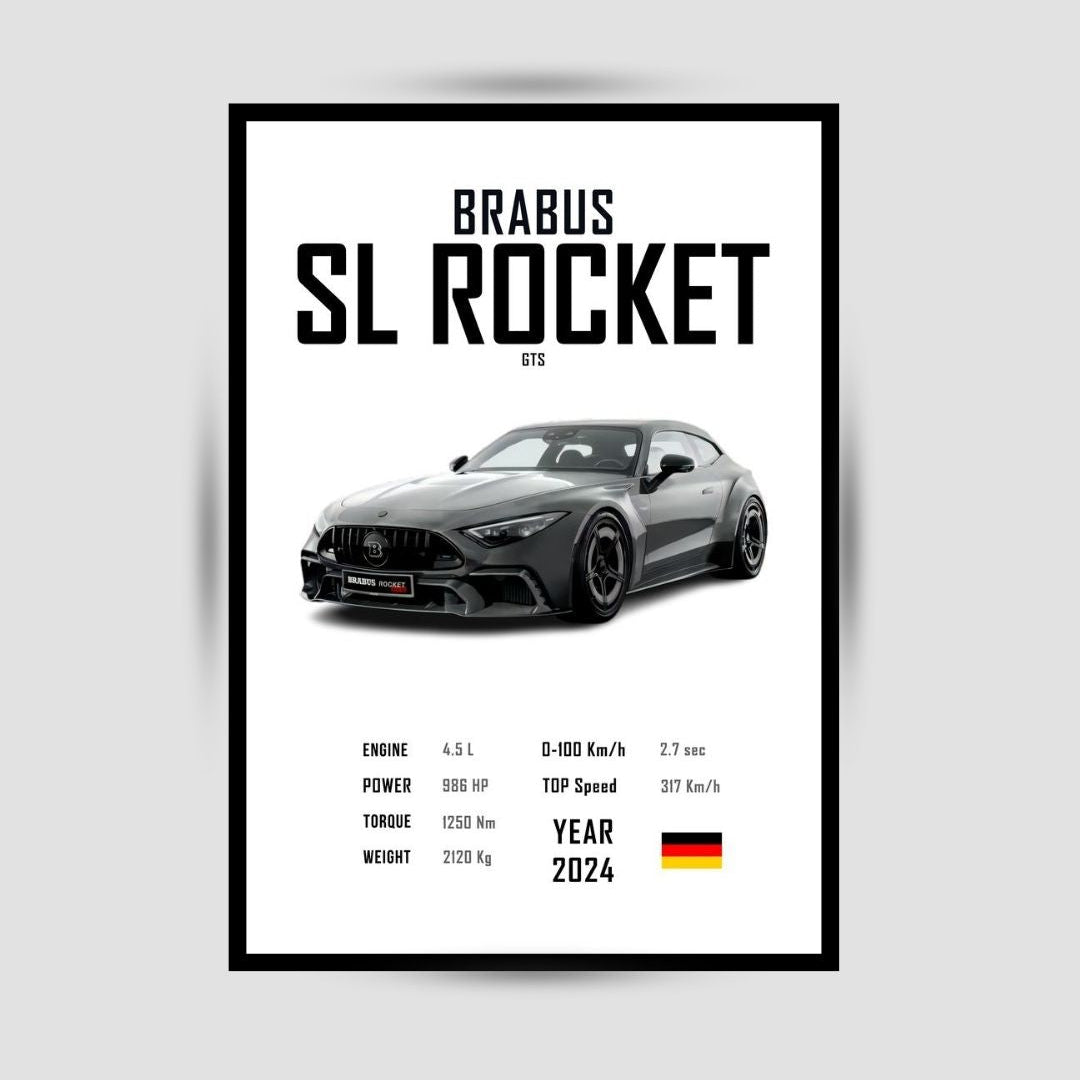 Brabus SL Rocket Premium Duvar Koleksiyonu