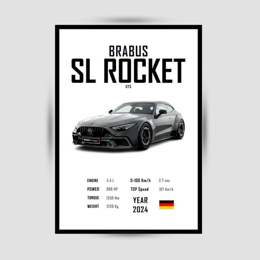 Brabus SL Rocket Premium Duvar Koleksiyonu